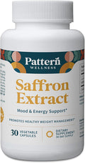 Pattern Wellness Saffron Extract – Mood &amp Wellness Support – 88.5mg Saffron Supplement – Non-GMO &amp Gluten-Free – 30 Vegetable Capsule