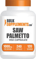 BulkSupplements.com Saw Palmetto Extract Capsules - Serenoa Repens Saw Palmetto Supplement - Gluten Free 2 Capsules per Serving Count (Pack of 1)