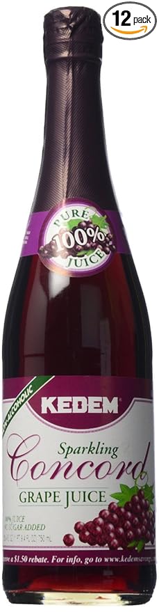 KEDEM JUICE SPRKL CONCORD 25.4 FO PK- 12
