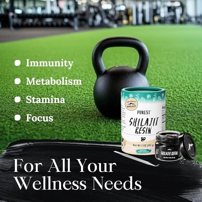 Pure Himalayan Shilajit High Nutritional Potency Grade A Shilajit Resin with 85+ Plant-Derived Trace Minerals and Fulvic Acid Energy &amp Immune Suport for Men &amp Women 3rd Party US Lab Tested