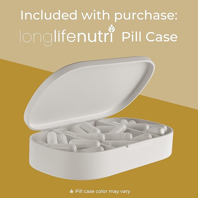 LongLifeNutri Chrysin 500mg – 180 Vegetarian Capsules from Passion Flower 5 7-Dihydroxyflavone Natural Antioxidant for Overall Wellness 6-Month Supply GMP Certified Made in USA