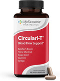 LifeSeasons Circulari-T - Blood Circulation Supplement - Supports Artery Capillary &amp Vein Health - Butcher’s Broom Ginkgo Cayenne Grape Seed &amp Horse Chestnut - 90 Capsules