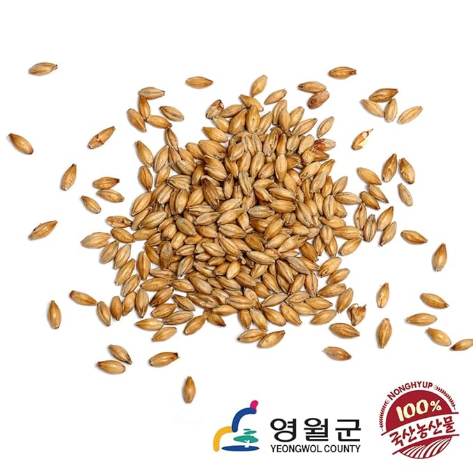 [NongHyup] Authentic Korean Roasted Barley Tea | Boricha (보리차) | 100% Korean Barley | Caffeine-Free | Traditional Flavor | Hot and Cold Brewing | 영월 농협 보리차 | 100% 한국산 (500g/17.6oz)