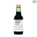 100% Organic Aronia Berry Juice 8.5 fl oz (Box of 6) - Supports Skin Health - Rich in Antioxidants - Straight from Farm - Undiluted - No Added Sugar or Preservatives - Non-GMO - Recyclable Glass