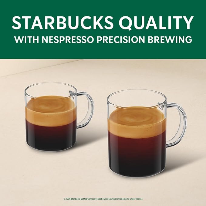 Starbucks by Nespresso Vertuo Espresso Variety Pack 40-count Espresso Pods Brews 1.35 oz.