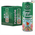 Happie Fungi Fusion Watermelon – Sparkling Adaptogen Drink with Lion’s Mane Cordyceps &amp Red Reishi – Plant-Based Nootropic 40 Calorie Zero Sugar Added Vegan Functional Soda Alternative (6 pack