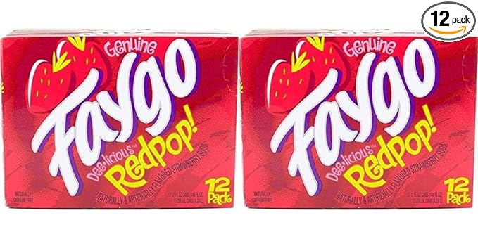 Faygoo Soda Redpop 12-ounce 24-pack cans (pack of 2)