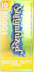 Shrumfuzed - Proprietary Nootropic Gummy 8000mg - Lion's Mane Reishi Chaga and Cordycep Nootropic Mushroom Blend (10 Banana Taffy)