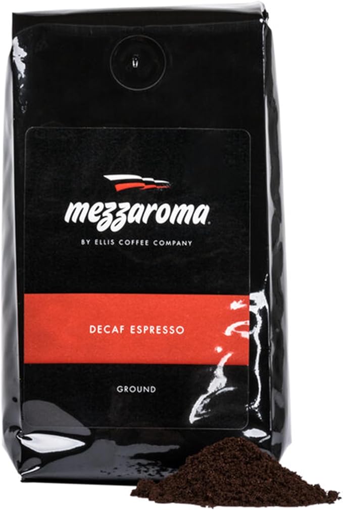 Ellis Mezzaroma Dark Decaf Ground Espresso 12 oz. - 6/Pieces WS-11025020105-NF