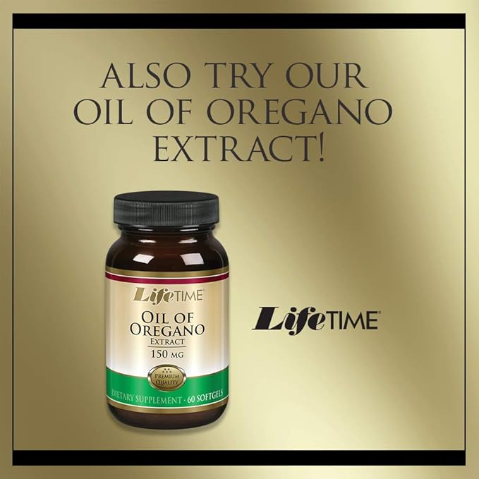 LIFETIME Organic Oregano Oil and Olive Leaf Drops - Seasonal Wellness Support Herbal Liquid Supplement for Men &amp Women 600mg per Serving Made in The USA - 2 fl oz