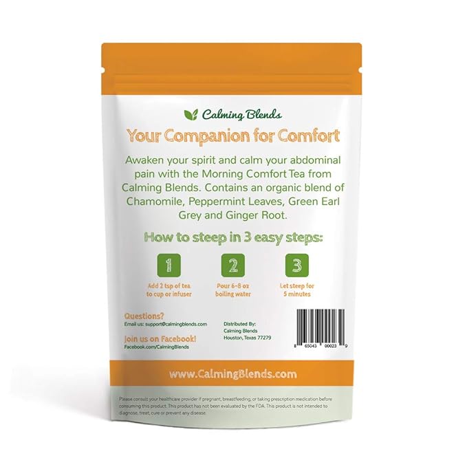 Original Calming Blends Tea and Calming Blends Morning Comfort Tea | Certified Organic 2 Pack