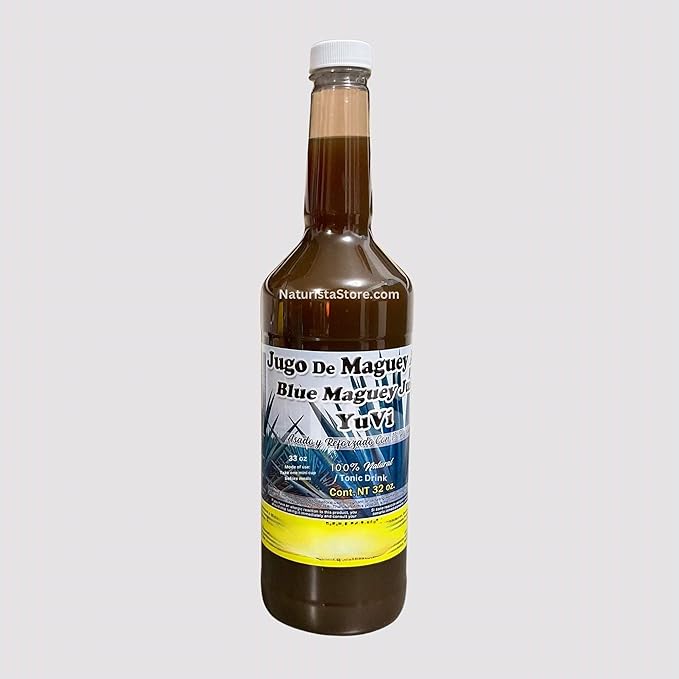 Blue Maguey Juice | Jugo de Maguey YuVi 33 oz (1 LT) Tonic Drink Dietary Supplement