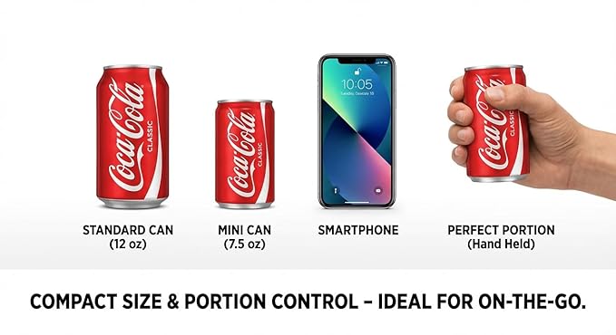 Coca-Cola Variety Pack – 24 Pack Assorted Mini Soda (7.5 Fl Oz Cans) – Coke Cherry Coke Diet Coke Coke Zero Fanta Orange Seagram’s Ginger Ale &amp Sprite