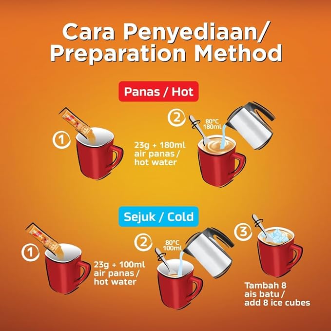 Nescafe 3 in 1 CARAMEL Coffee Latte - Instant Coffee Packets - Single Serve Flavored Coffee Mix