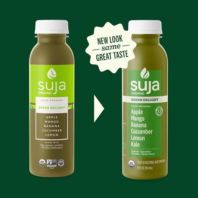 Suja Essentials Organic Green Delight Juice 12 Fluid Ounce -- 6 per case.