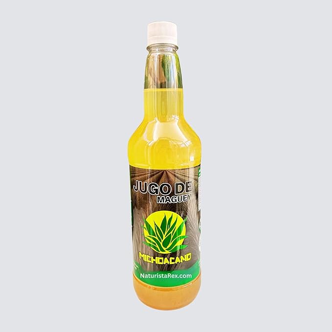 El Michoacano Yellow Maguey Juice Michoacano | Jugo de Maguey Michoacano 33 oz (1 LT) Tonic Drink Dietary Supplement