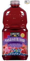 Langers Pomegranate Blueberry Juice Cocktail 64 Fl Oz (Pack of 8)