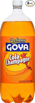 Goya Foods Cola Champagne Soda 2 Liter (Pack of 8) 67.6 Ounce