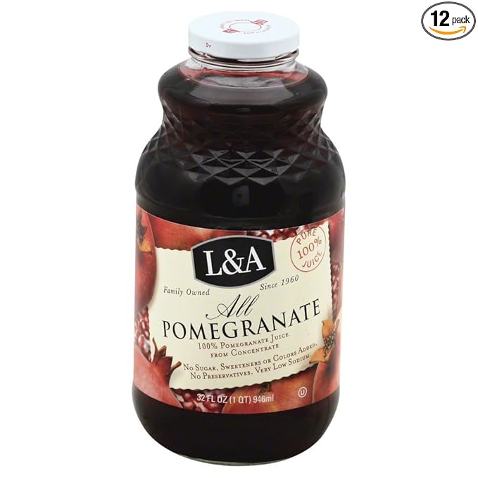 L &amp A Juice All Pomegranate 32.0 FO(Pack of 12)