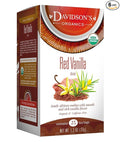Davidson's Organics Red Vanilla 25-count Tea Bags Pack of 6