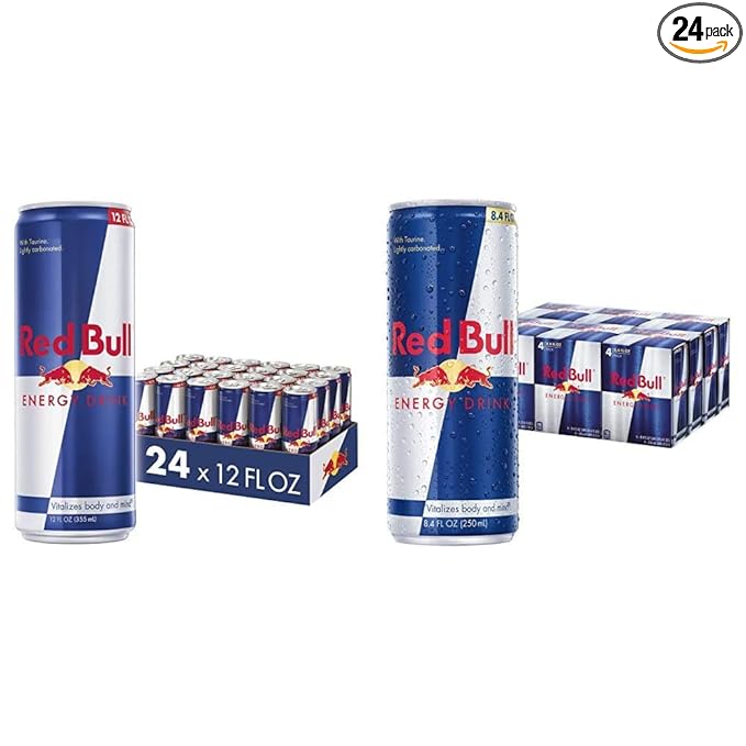 Red Bull Energy Drink Assorted Sizes and Packs (24 Cans)