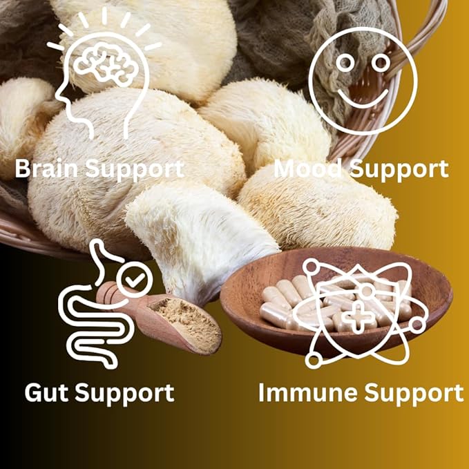 Lion’s Mane Extract Capsules for Brain Health