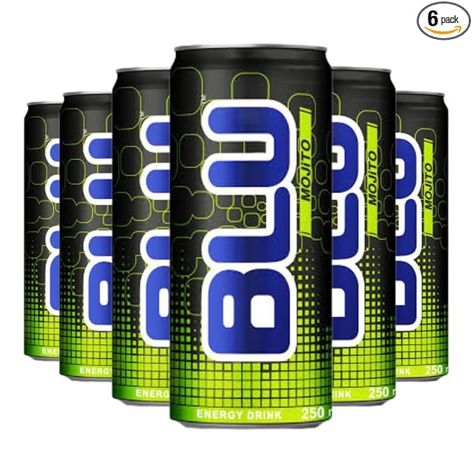 Kosher Blu Mojito Energy Drink 8 oz (Pack of 6)