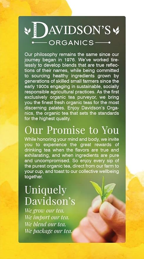 Davidson's Organics Ayurvedic Infusions Energize 25-count Tea Bags Pack of 6