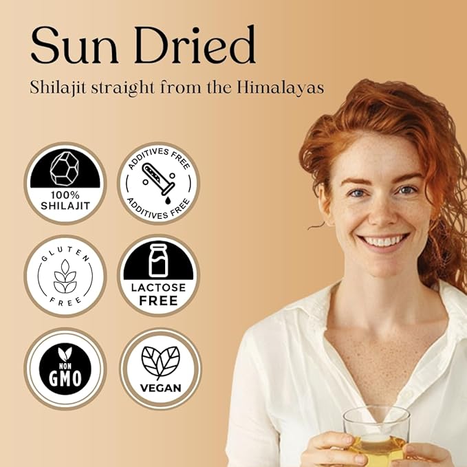 Pure Himalayan Shilajit ® Sun Dried Liquid Drops - Immune Support Supplement Energy Boost Detox Cleanse Anti-Aging and Wellness - Natural Trace Minerals &amp Fulvic Acid Complex (50ml Pack of 1)