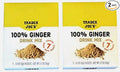 2-Box 100% Natural Ginger Drink Mix 7-0.5oz (15g) Packets.