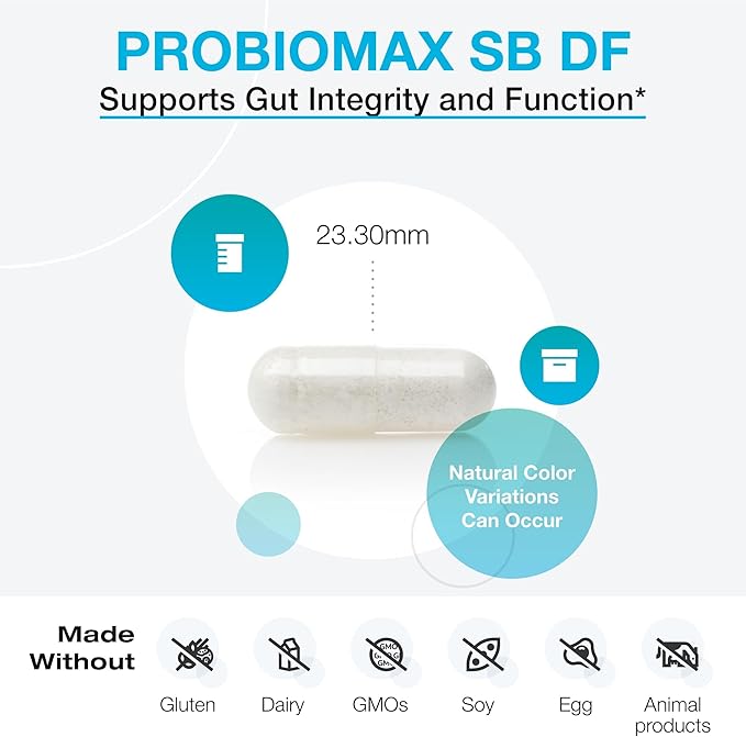 XYMOGEN ProbioMax Sb 35B - 35 Billion CFU Probiotic Supplement for Digestive Health Support* - Saccharomyces Boulardii - Vegetarian Non-GMO &amp Gluten-Free - 30 Capsules