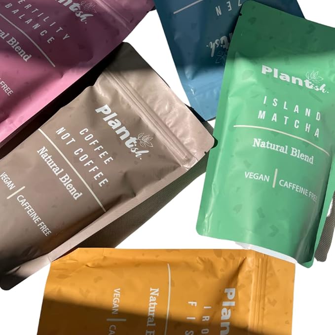 Plantish by Jm Plantish Fertility Tea: Organic Jamaican Dog Blood Bush Tea Fertility Prenatal Vitamins Fertility herb for Women