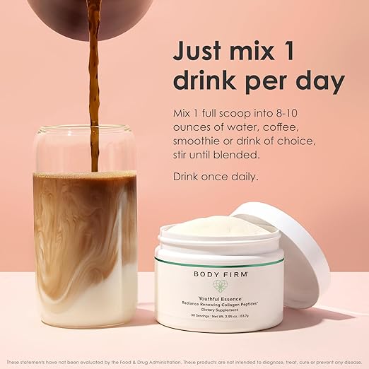 Body Firm Youthful Essence Radiance Renewing Collagen Peptides | 30 Servings