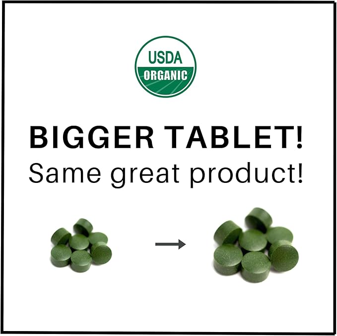 Organic Spirulina Chlorella Tablets - 50 Servings - 2-in-1 Superfood Algae Supplement for Natural Immune Support Detox and Energy Boost. Broken Cell Wall. Organic Chlorophyll. Espirulina