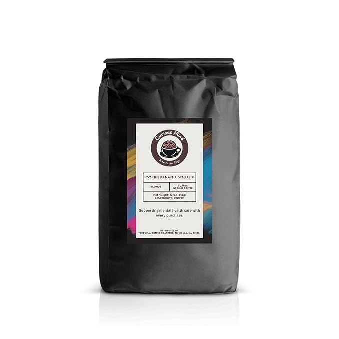 Curious Mind Coffee Ground Gourmet Coffee (1 lb Psychodynamic Smooth)