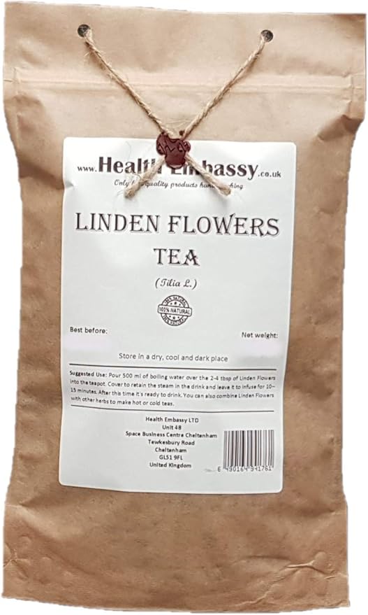 Health Embassy Linden Flower Tea | Tiliae Flos | Herbal Tea (60g)