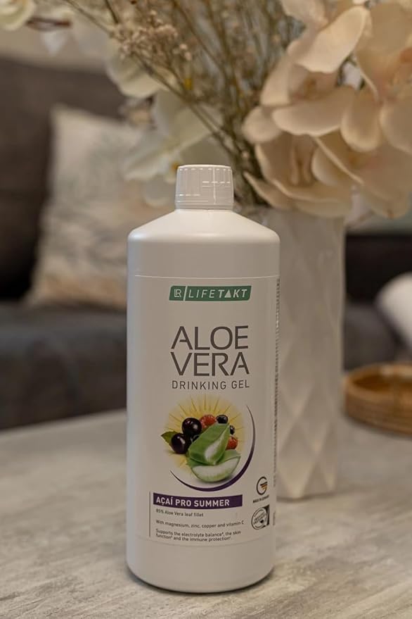 LR Health&ampBeauty Lifetakt Aloe Vera Drinking Acai Summer Women Men Health Drink Every Day Natural Treatment - 1000 ml./33.8 fl.oz