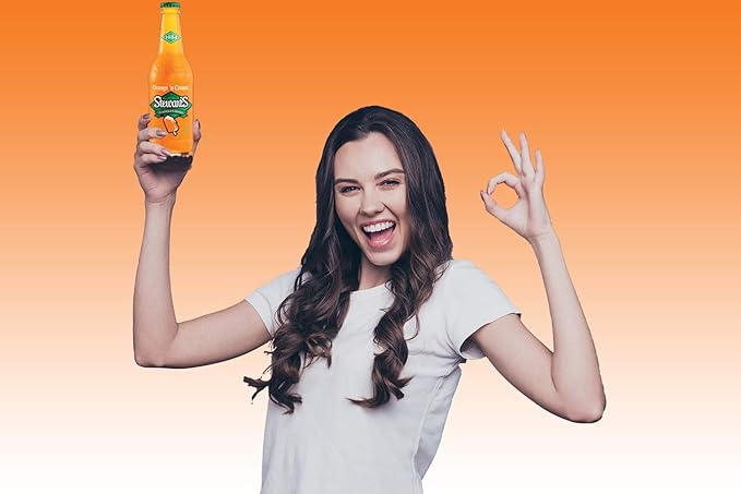 Stewart's Orange &amp Cream Soda 12 fl oz (24 Glass Bottles)