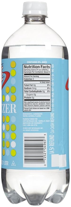 Vintage Seltzer Water - Lemon Lime - 33.8 Oz (Pack of 12)