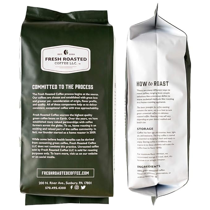 Fresh Roasted Coffee Unroasted Organic Bali Blue Moon | USDA Organic 100% Single Origin Kosher | 5 Pound