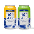 HOP WTR Sparkling Hop Water Lime 6 Pack Mango 6 Pack Sugar Free Low Carb Non Alcoholic Drinks NA Beer Adaptogen Drink No Calories Adaptogens &amp Nootropics for Added Benefits 12 oz Cans