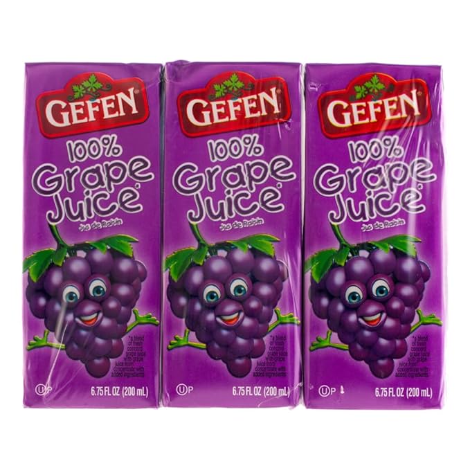 Gefen Juice Brick Grape 4pk