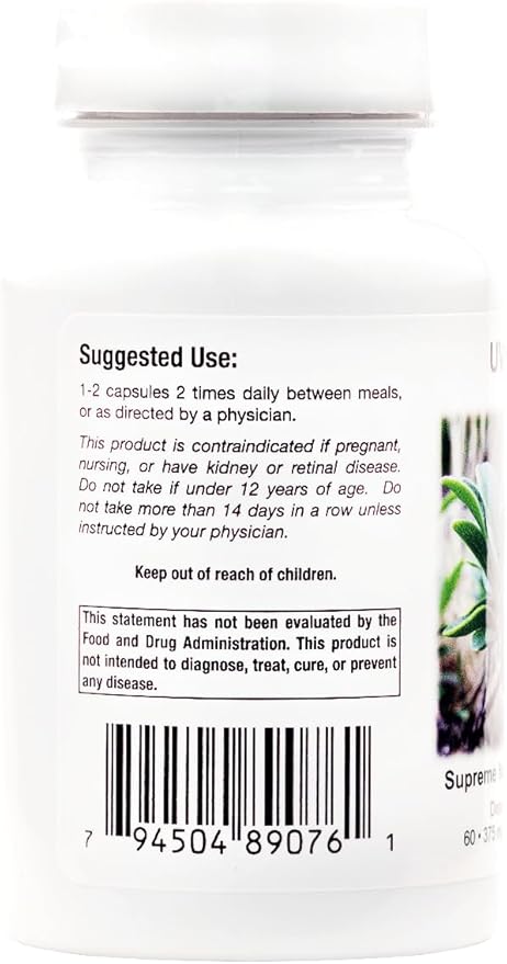 Supreme Nutrition Uva Ursi 60 Pure Bearberry Vegetarian Capsules (Pack of 2)