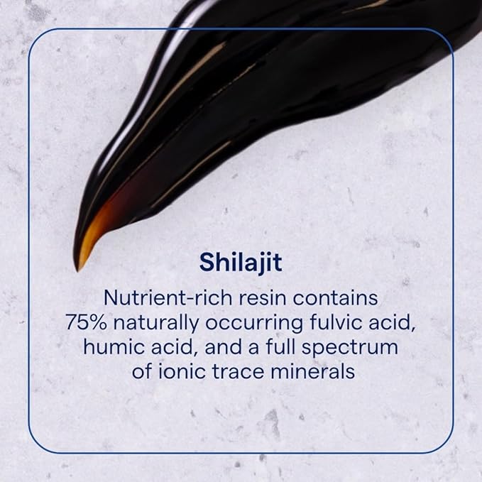 Trace Minerals Shilajit Resin - Himalayan Shilajit Resin for Overall Wellness - Immunity Support - Energy Brain &amp Digestive Health Support - ConcenTrace - 450mg Per Serving (60 Servings)