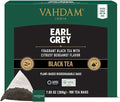 VAHDAM Earl Grey Black Tea Bags (100 Count) Medium Caffeine Non GMO Gluten Free | Citrus Bergamot &amp Smooth | Resealable Ziplock Pouch | Plant Based Tea Bags