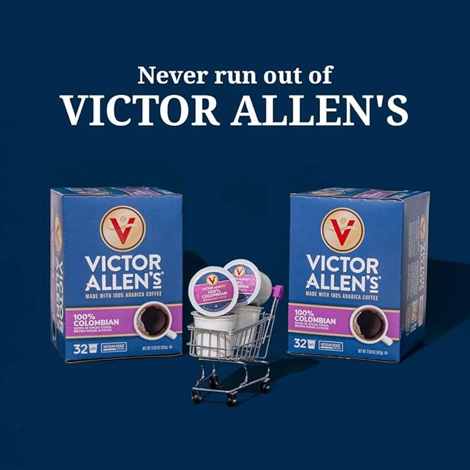 Victor Allen's Coffee Decaf Coffee Variety Pack (Decaf Donut Shop Blend Morning Blend French Roast 100% Colombian) 54 Count Single Serve Coffee Pods for Keurig K-Cup Brewers