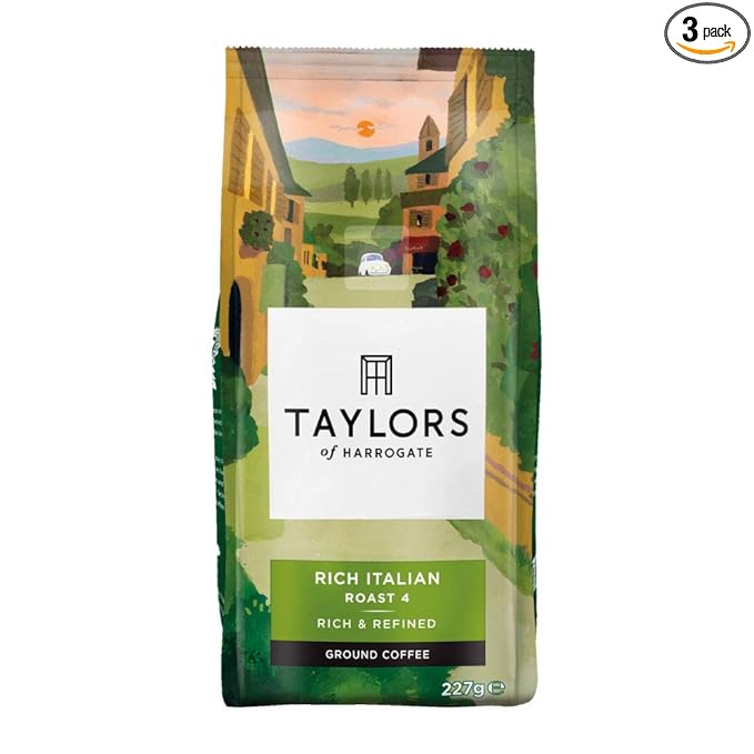 Taylors of Harrogate Rich Italian Ground Coffee 227 G (Pack Of 3)