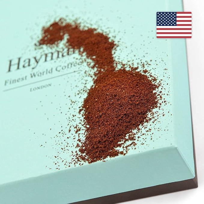 Hayman 100% Kona Coffee From Hawaii Ground Medium Roast | Fresh Roasted Hawaiian Coffee (12 Ounce)