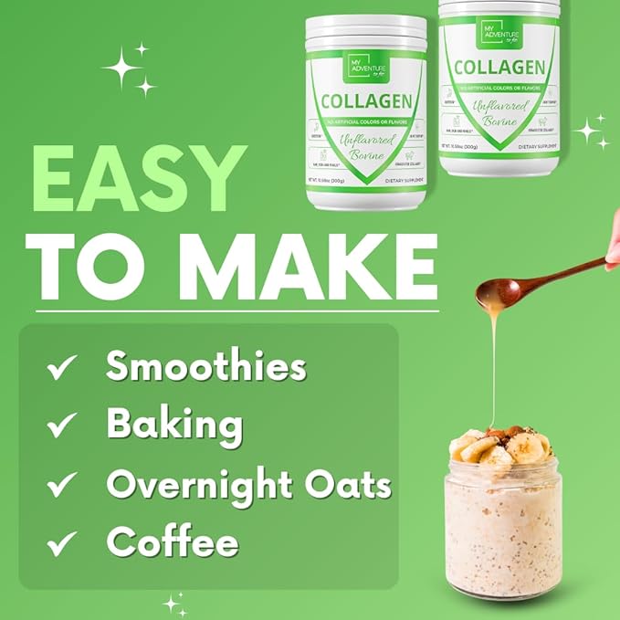 My Adventure to Fit Hydrolyzed Collagen for Women - Grass Fed Collagen Powder for Muscle Growth &amp Collagen Protein Powder - Keto Collagen Powder for Joints &amp Gut Health - Unflavored Bovine 300