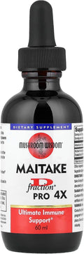 Mushroom Wisdom Inc. Maitake D Fraction Pro 4 X 60 ml.